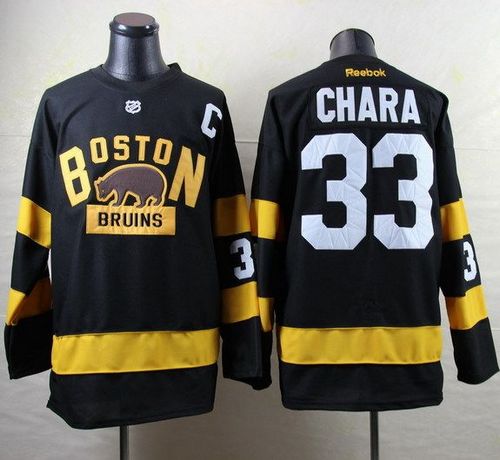Bruins #33 Zdeno Chara Black 2016 Winter Classic Stitched NHL Jersey