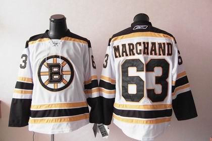 Bruins #63 Brad Marchand White Stitched NHL Jersey
