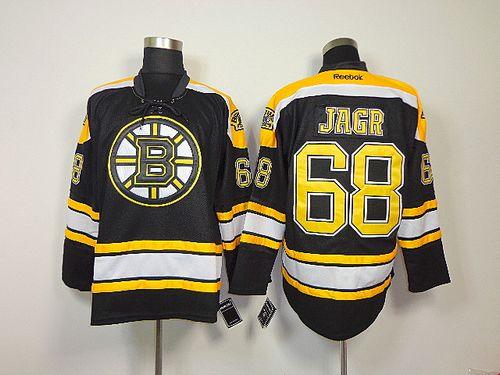 Bruins #68 Jaromir Jagr Black Home Stitched NHL Jersey