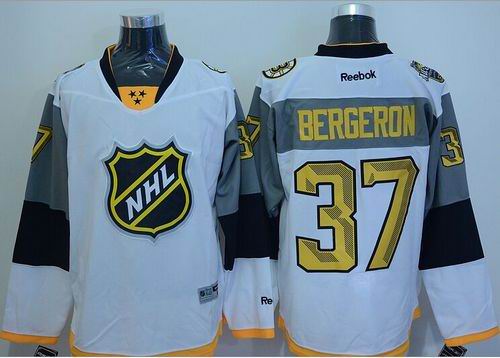 Bruins #37 Patrice Bergeron White 2016 All Star Stitched NHL Jersey