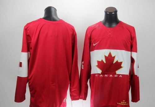 Olympic 2014 CA. Blank Red Stitched NHL Jersey