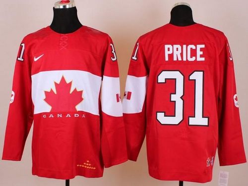 Olympic 2014 CA. #31 Carey Price Red Stitched NHL Jersey