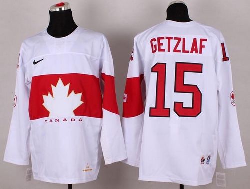 Olympic 2014 CA. #15 Ryan Getzlaf White Stitched NHL Jersey