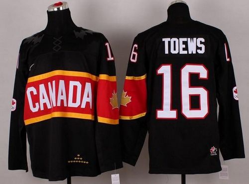 Olympic 2014 CA. #16 Jonathan Toews Black Stitched NHL Jersey