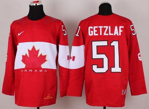 Olympic 2014 CA. #51 Ryan Getzlaf Red Stitched NHL Jersey