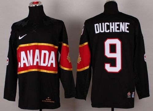 Olympic 2014 CA. #9 Matt Duchene Black Stitched NHL Jersey