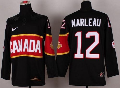 Olympic 2014 CA. #12 Patrick Marleau Black Stitched NHL Jersey