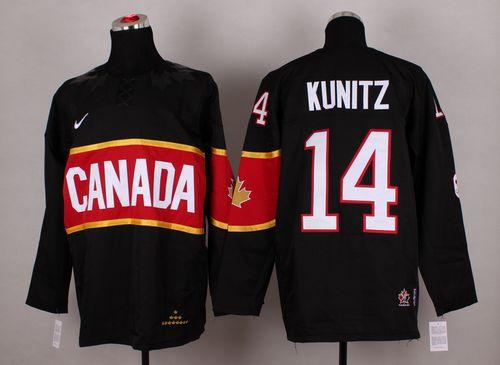 Olympic 2014 CA. #14 Chris Kunitz Black Stitched NHL Jersey