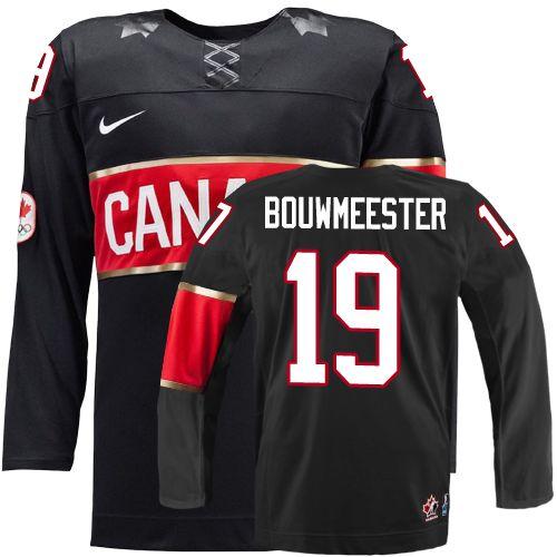 Olympic 2014 CA. #19 Jay Bouwmeester Black Stitched NHL Jersey