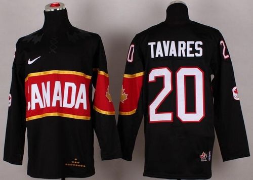 Olympic 2014 CA. #20 John Tavares Black Stitched NHL Jersey