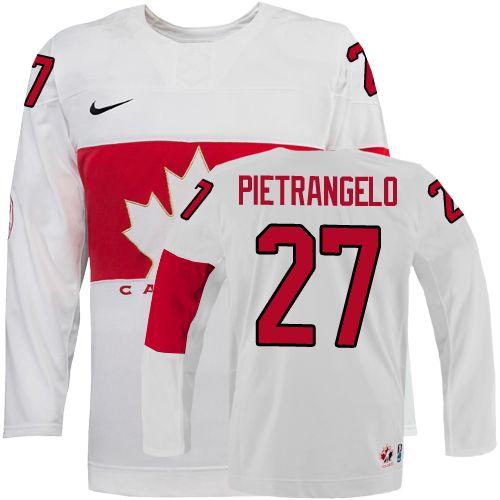 Olympic 2014 CA. #27 Alex Pietrangelo White Stitched NHL Jersey