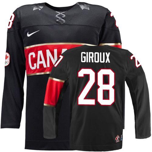 Olympic 2014 CA. #28 Claude Giroux Black Stitched NHL Jersey