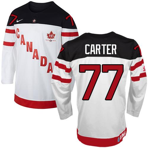 Olympic CA. #77 Jeff Carter White 100th Anniversary Stitched NHL Jersey
