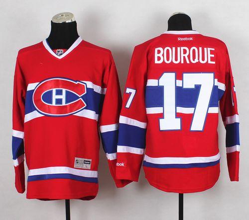 Canadiens #17 Rene Bourque Red Home Stitched NHL Jersey