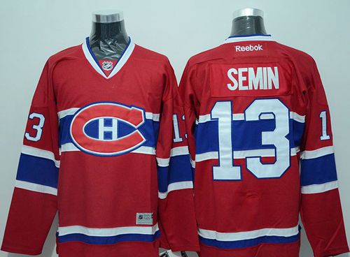Canadiens #13 Alexander Semin Red Stitched NHL Jersey