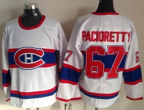Canadiens #67 Max Pacioretty White CCM Throwback Stitched NHL Jersey