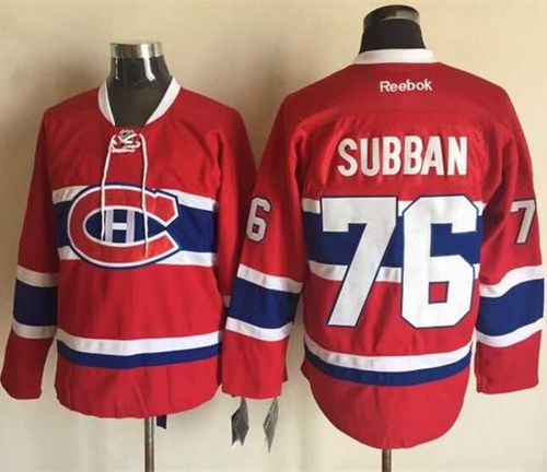 Canadiens #76 PK Subban Red New CH Stitched NHL Jersey