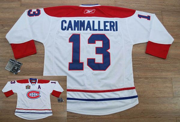 Canadiens #13 Michael Cammalleri Stitched White Heritage Classic Style NHL Jersey