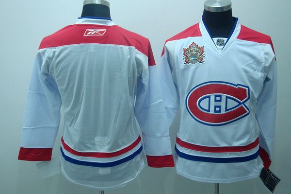Canadiens Blank Stitched White Heritage Classic Style NHL Jersey