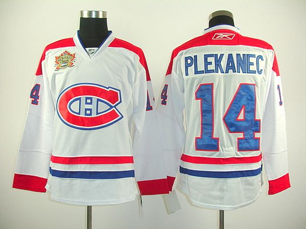 Canadiens #14 Tomas Plekanec Stitched White Heritage Classic Style NHL Jersey