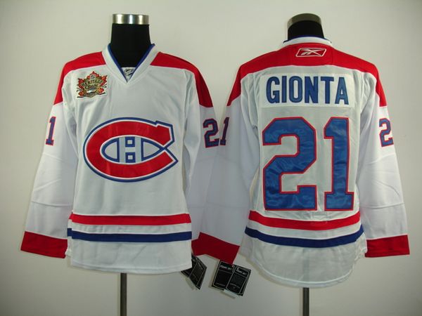Canadiens #21 Brian Gionta Stitched White Heritage Classic Style NHL Jersey
