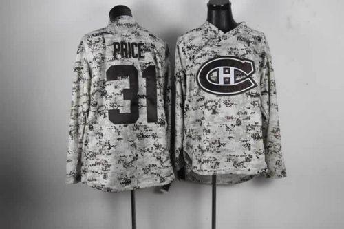 Canadiens #31 Carey Price Camo Stitched NHL Jersey