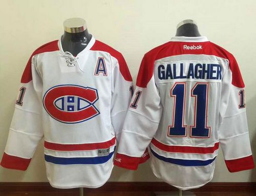 Canadiens #11 Brendan Gallagher White Stitched NHL Jersey
