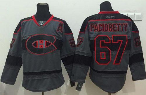Canadiens #67 Max Pacioretty Charcoal Cross Check Fashion Stitched NHL Jersey