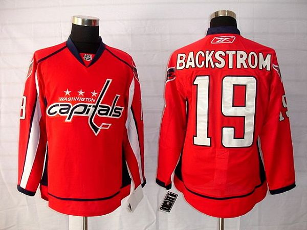 Capitals #19 Nicklas Backstrom Stitched Red NHL Jersey