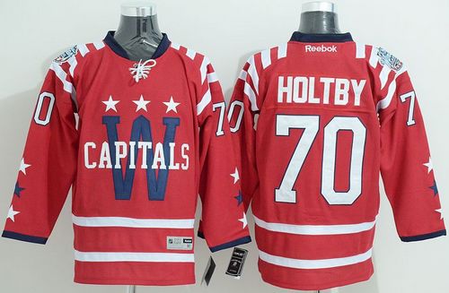 Capitals #70 Braden Holtby 2015 Winter Classic Red Stitched NHL Jersey
