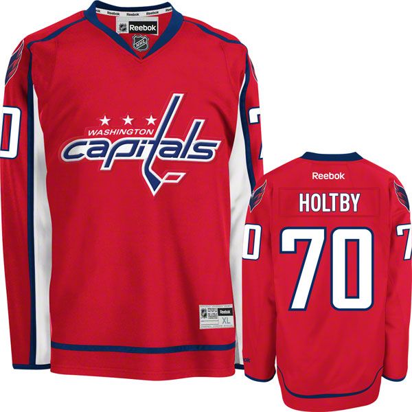 Capitals #70 Braden Holtby Red Stitched NHL Jersey