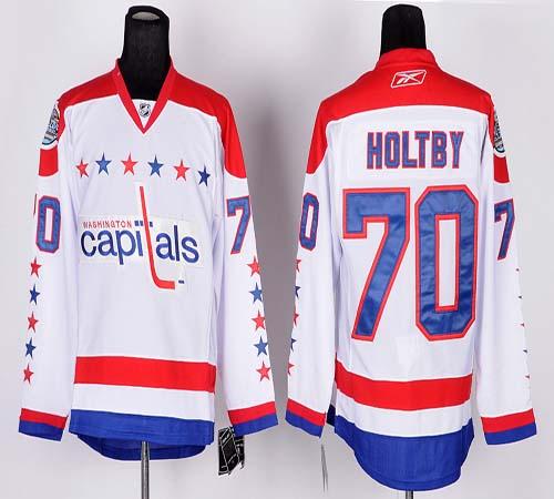 Capitals #70 Braden Holtby White 2011 Winter Classic Vintage Stitched NHL Jersey