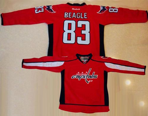 Capitals #83 Jay Beagle Red Home Stitched NHL Jersey