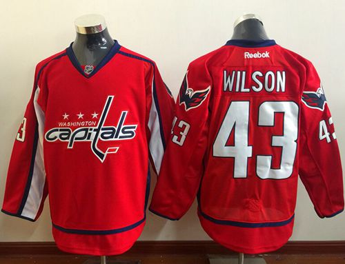 Capitals #43 Tom Wilson Red Home Stitched NHL Jersey