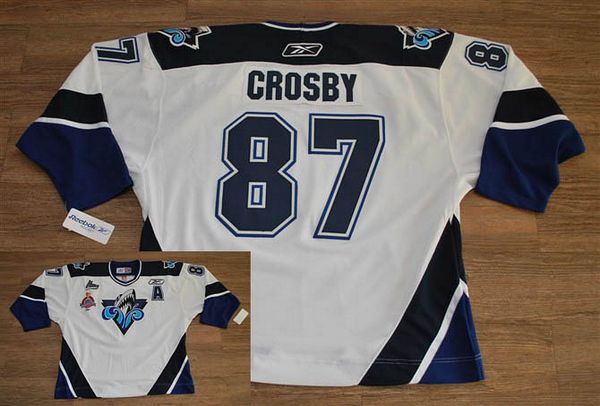 Hockey League #87 Sidney Crosby Stitched White NHL Jersey