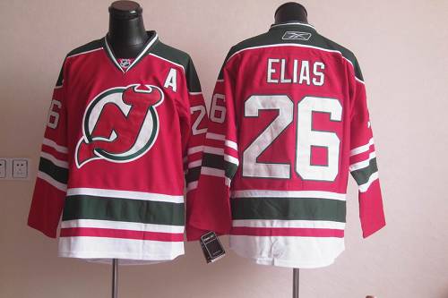 Devils #26 Patrik Elias Red/Green CCM Team Classic Stitched NHL Jersey