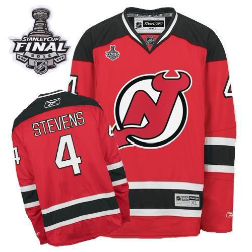 Devils #4 Scott Stevens 2012 Stanley Cup Finals Red Stitched NHL Jersey