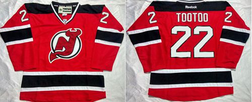 Devils #22 Jordin Tootoo Red Home Stitched NHL Jersey