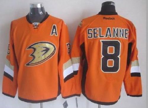 Ducks #8 Teemu Selanne Orange 2014 Stadium Series Stitched NHL Jersey