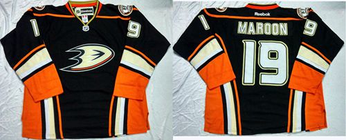 Ducks #19 Patrick Maroon Black Home Stitched NHL Jersey