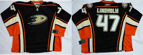 Ducks #47 Hampus Lindholm Black Home Stitched NHL Jersey