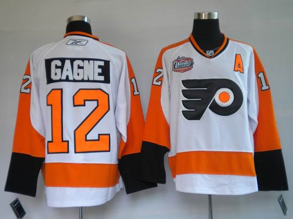 Flyers #12 Simon Gagne Stitched Winter Classic White NHL Jersey