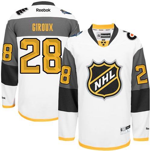 Flyers #28 Claude Giroux White 2016 All Star Stitched NHL Jersey
