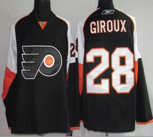 Flyers #28 Claude Giroux Black Stitched NHL Jersey