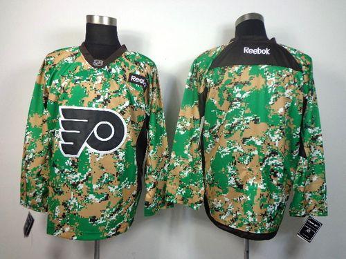 Flyers Blank Camo Veterans Day Practice Stitched NHL Jersey