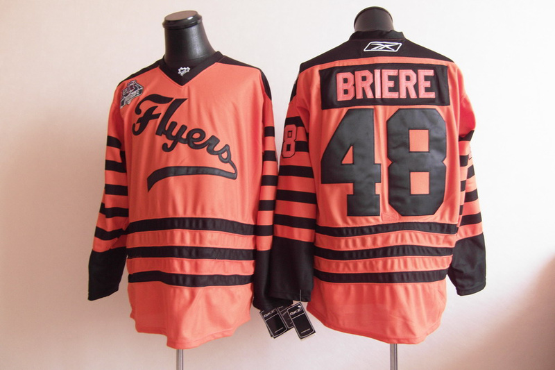 Flyers #48 Daniel Briere Orange 2012 Winter Winter Classic Stitched NHL Jersey