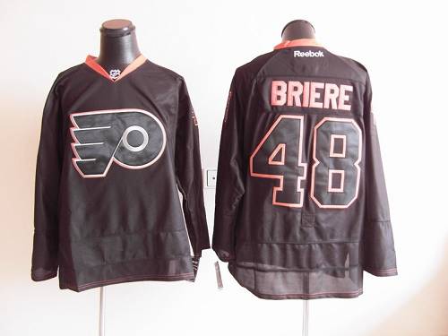 Flyers #48 Daniel Briere Black Ice Stitched NHL Jersey