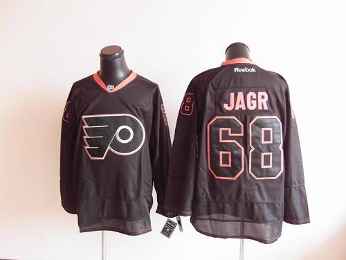 Flyers #68 Jaromir Jagr Black Ice Stitched NHL Jersey