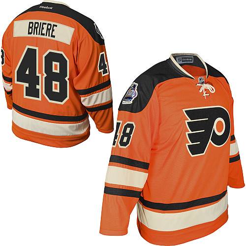 Flyers #48 Daniel Briere Orange Official 2012 Winter Classic Stitched NHL Jersey