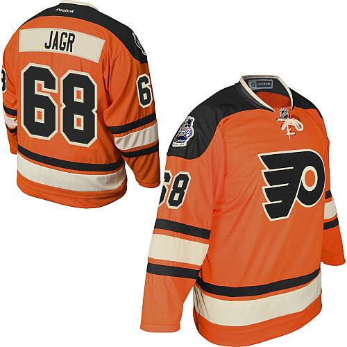 Flyers #68 Jaromir Jagr Orange Official 2012 Winter Classic Stitched NHL Jersey